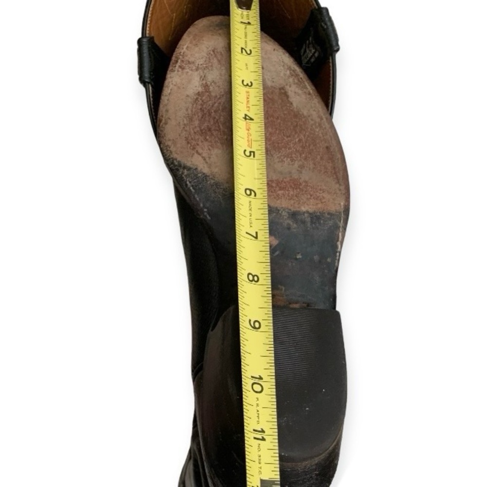Lucchese Boots Genuine 1 piece Lizard bottoms & Goat Top Leather Black 10.5 EE - Picture 9 of 16
